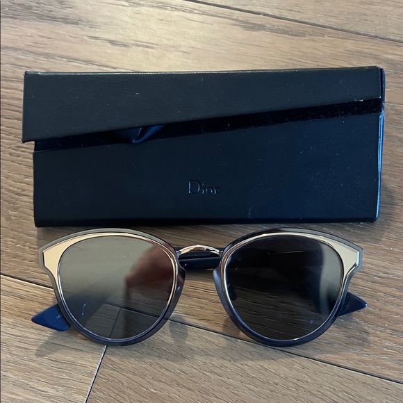 Dior Elegant Black and Gold Eyewear
